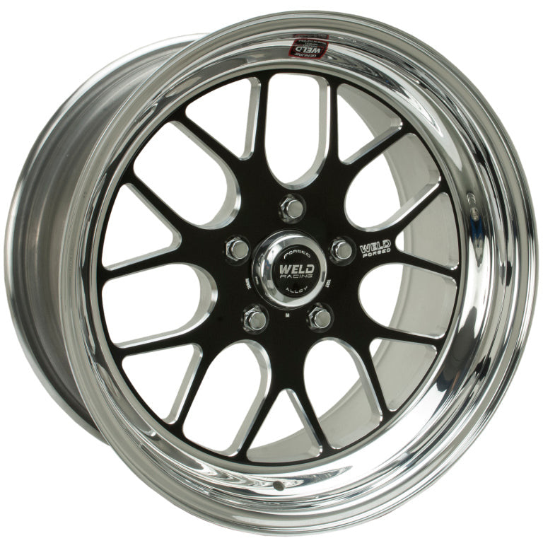 Weld S77 18x11 / 5x4.75 BP / 5.2in. BS Black Wheel (Low Pad) - Non-Beadlock Weld Wheels - Forged