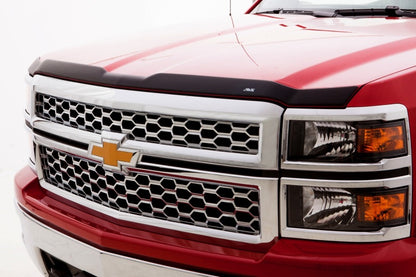 AVS 22-23 Chevrolet Silverado 1500 (Excl. ZR2/LT Trail Bss) Aeroskin II Low Prof Hood Shield - Blk