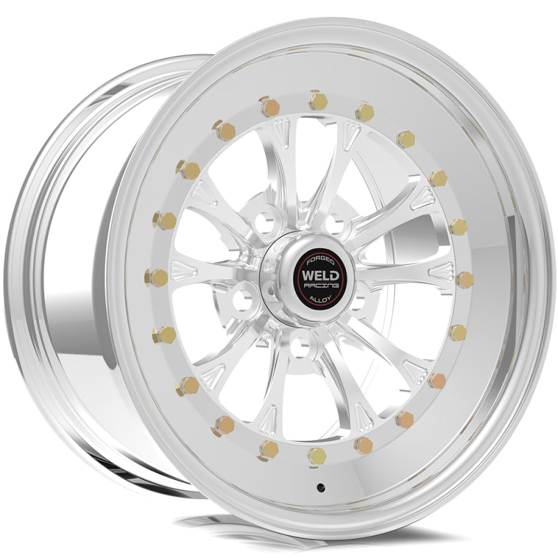 Weld Vitesse 15x8 / 5x4.75 BP / 4.5in. BS Polished Wheel - Non-Beadlock Weld Wheels - Forged