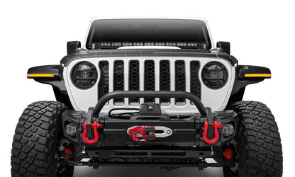 Bushwacker 18-22 Jeep Wrangler 2/4dr / 20-22 Jeep Gladiator Trail Armor Hood Armor (3pc) - Tex. Blk