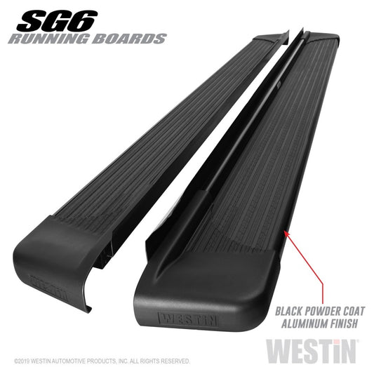 Westin SG6 Black Aluminum Running Boards 85.50 in