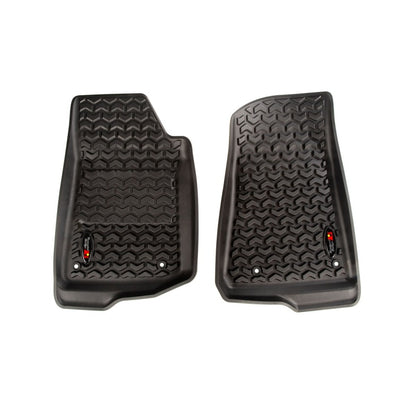 Rugged Ridge Floor Liner Front Black 2018-2020 Jeep Wrangler 2020 Gladiator JL / JT Rugged Ridge Floor Mats - Rubber