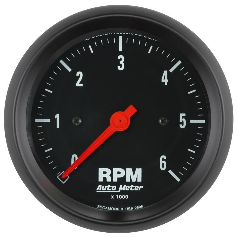 Autometer Z-Series 3-3/8in. 0-6K RPM In-Dash Tachometer Gauge AutoMeter Gauges