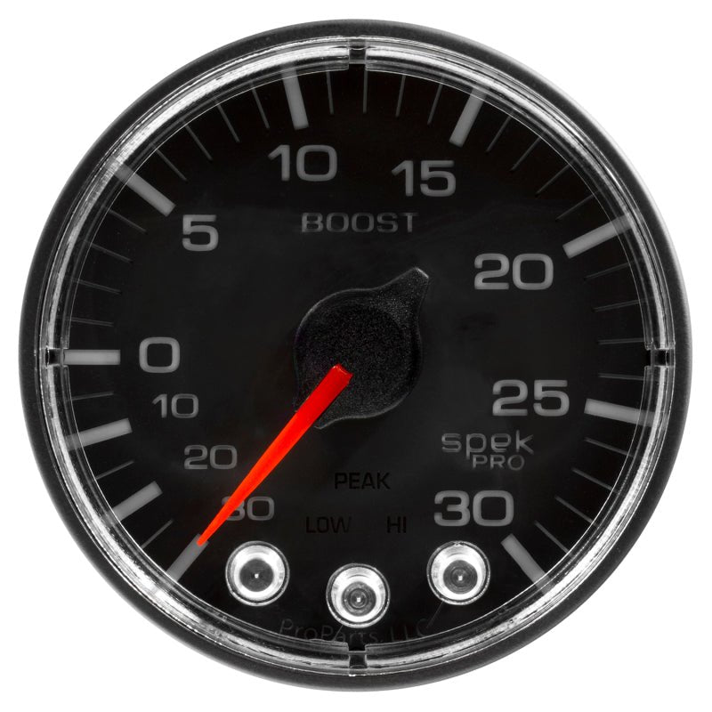 Autometer Spek-Pro 52.4mm 30inHG-30PSI Digital Stepper Motor Vac/Boost Gauge AutoMeter Gauges