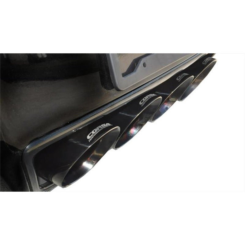 Corsa 2014 Chevy Corvette C7 Coupe 6.2L V8 AT/MT 2.75in Valve-Back Dual Rear Exit Black Xtreme Exht CORSA Performance Axle Back