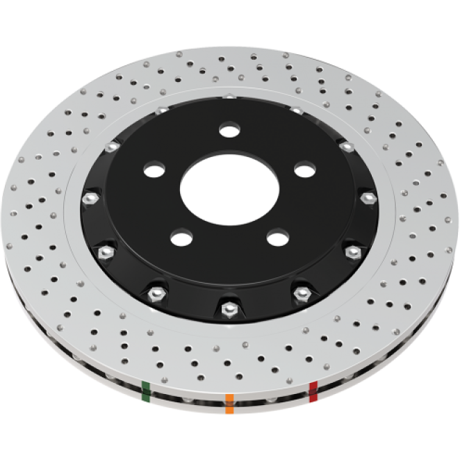 DBA Audi RS3 5000 Series Drilled Front Brake Disc DBA Brake Rotors - 2 Piece