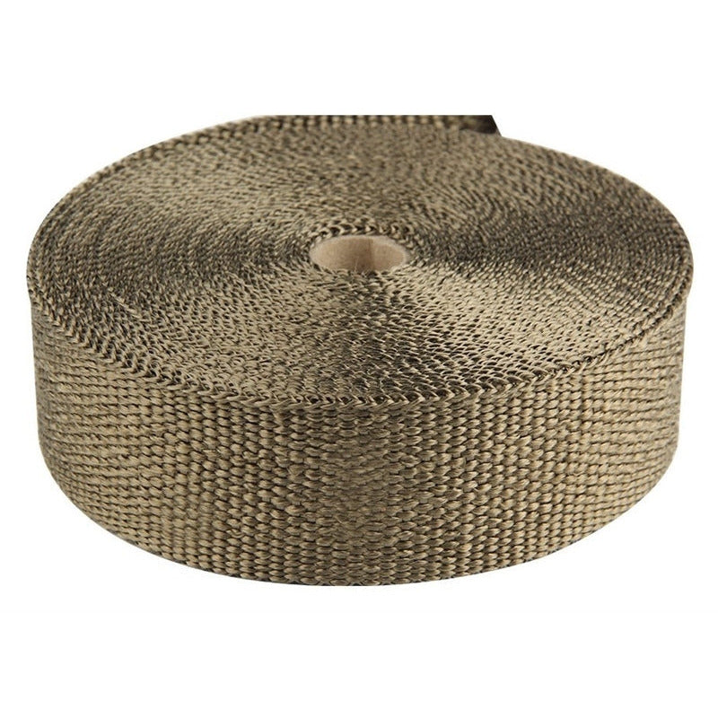 Torque Solution Exhaust Wrap Universal 1inx50ft - Volcanic Rock Torque Solution Exhaust Wrap