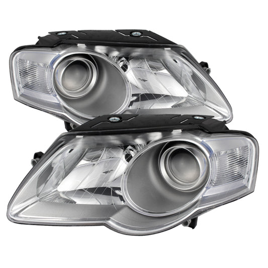 Xtune Volkswagen Passat 06-10 (Halogen Only) Projector Headlights Chrome HD-JH-VWPAT06-C SPYDER Headlights