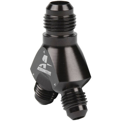 Aeromotive Y-Block - AN-06 - 2x AN-04 Aeromotive Fittings