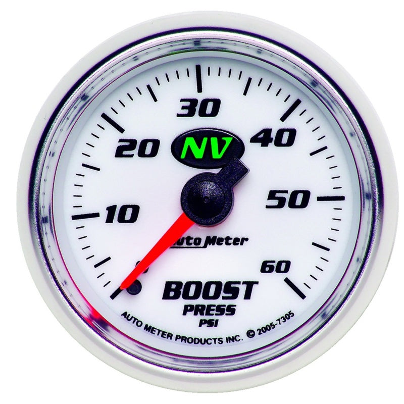 Autometer NV 52mm 0-60 PSI Boost Mechanical Gauge AutoMeter Gauges
