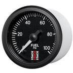 Autometer Stack 52mm 0-100 PSI 1/8in NPTF Male Pro Stepper Motor Fuel Pressure Gauge - Black AutoMeter Gauges