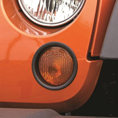 Rugged Ridge Turn Signal Bezel Trim 07-18 Jeep Wrangler JK Rugged Ridge Light Mounts