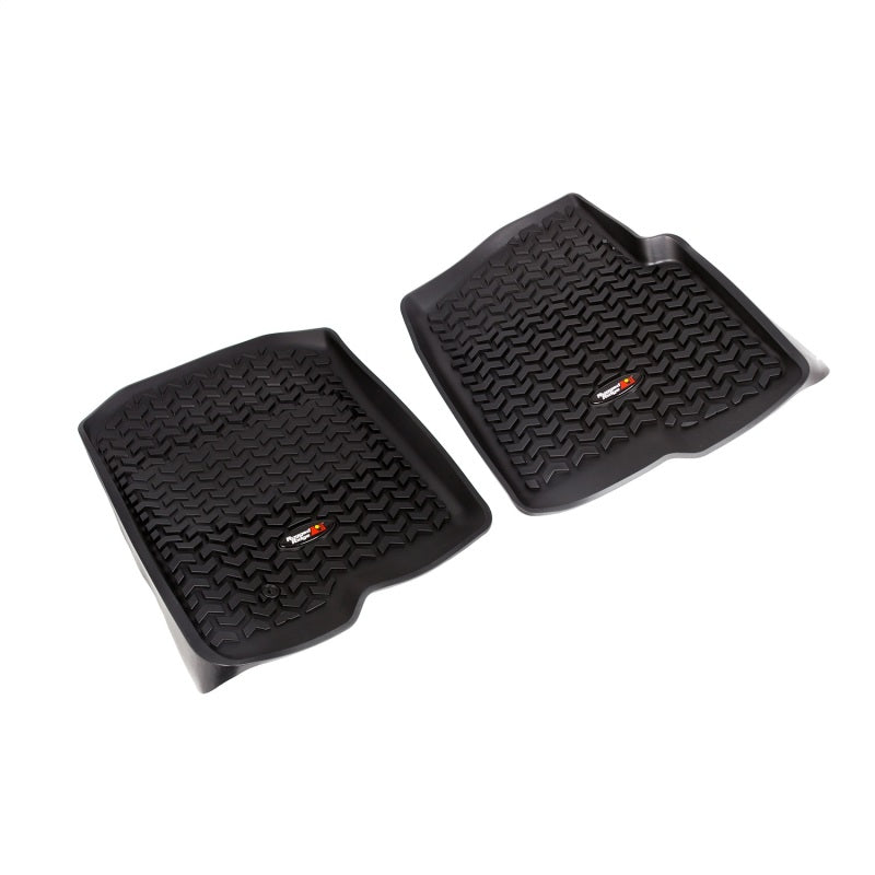 Rugged Ridge Floor Liner Front Black 2004-2008 Ford F-150 Regular / S-Cab / S-Crew Rugged Ridge Floor Mats - Rubber