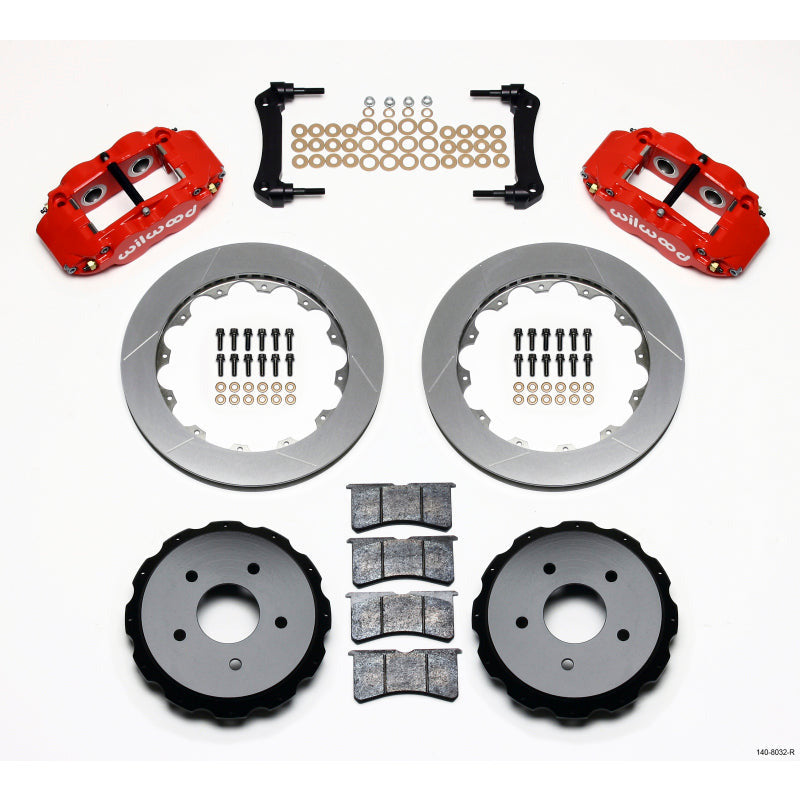 Wilwood Narrow Superlite 4R Rear Kit 12.88in Red 97-04 Corvette C5/Z06 Wilwood Big Brake Kits