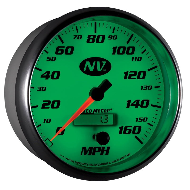 AutoMeter Gauge Speedometer 5in. 160MPH Elec. Programmable NV AutoMeter Gauges