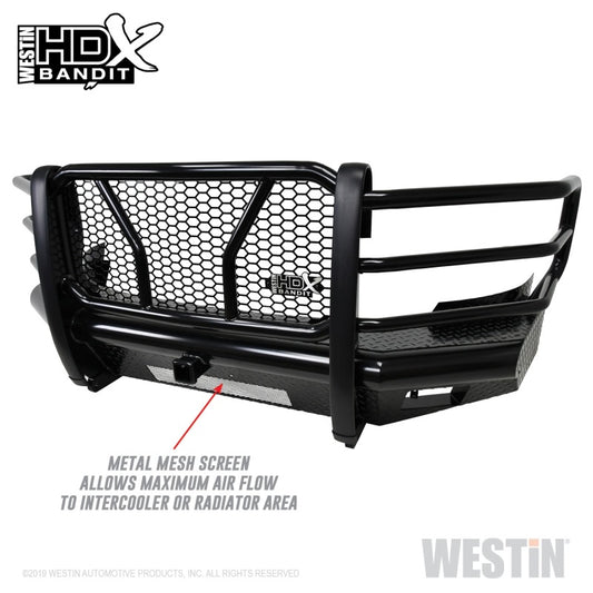 Westin 11-14 Chevrolet Silverado 2500/3500 HDX Bandit Front Bumper - Blk