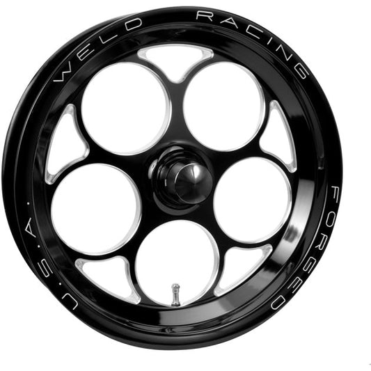 Weld Magnum 1-Piece 15x3.5 / Anglia Spindle MT / 1.75in. BS Black Wheel - Non-Beadlock Weld Wheels - Forged