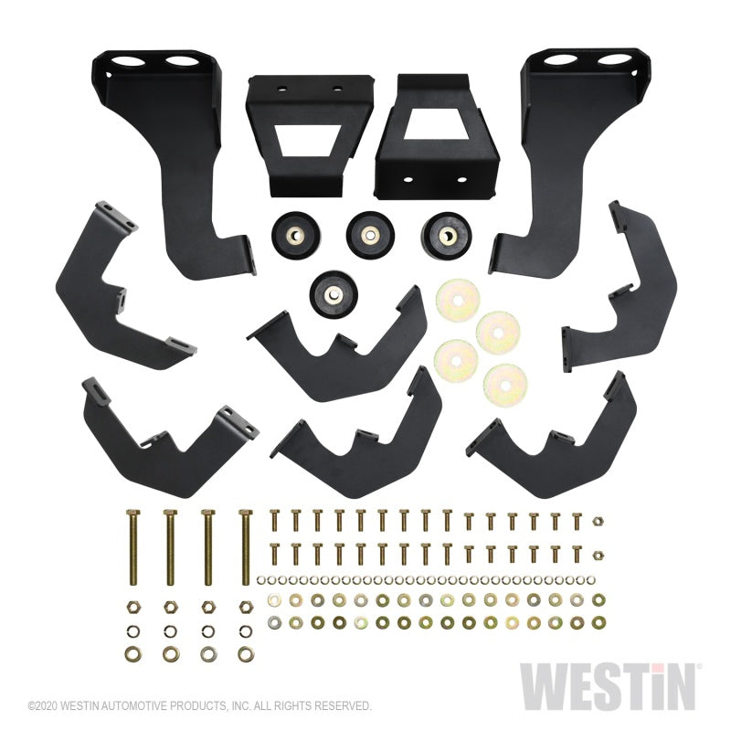 Westin 2020 Chevy Silverado 2500/3500 Crew Cab (8ft Bed) HDX W2W Nerf Step Bars - Textured Black