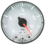 Autometer Spek-Pro Gauge Fuel Level 2 1/16in 0-270 Programmable Wht/Blk AutoMeter Gauges