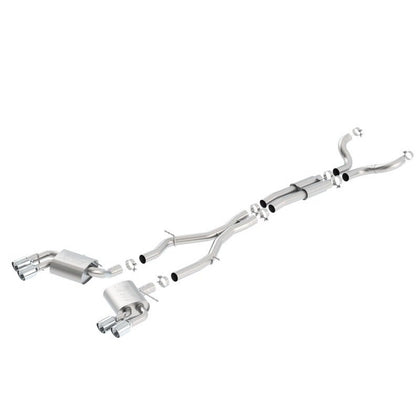 Borla Chevy 16-17 Camaro 6.2L ATAK Catback w/ Dual Tips (NPP) Dual Split Rear Exit Borla Catback