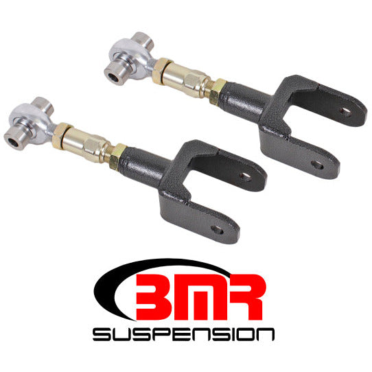 BMR 79-04 Fox Mustang Upper Control Arms On-Car Adj. Rod Ends - Black Hammertone BMR Suspension Control Arms