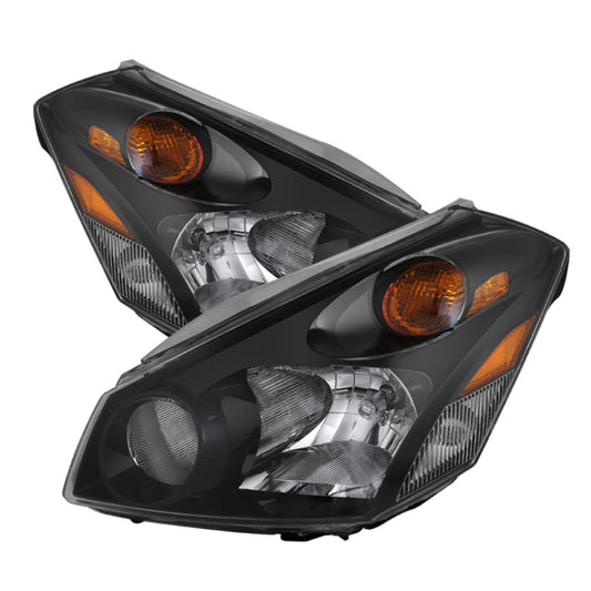 Xtune Nissan Quest 04-09 Crystal Headlights Black HD-JH-NQ04-AM-BK SPYDER Headlights