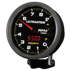 Autometer 5 inch Ultimate III Playback Tachometer 9000 RPM - Black AutoMeter Performance Monitors