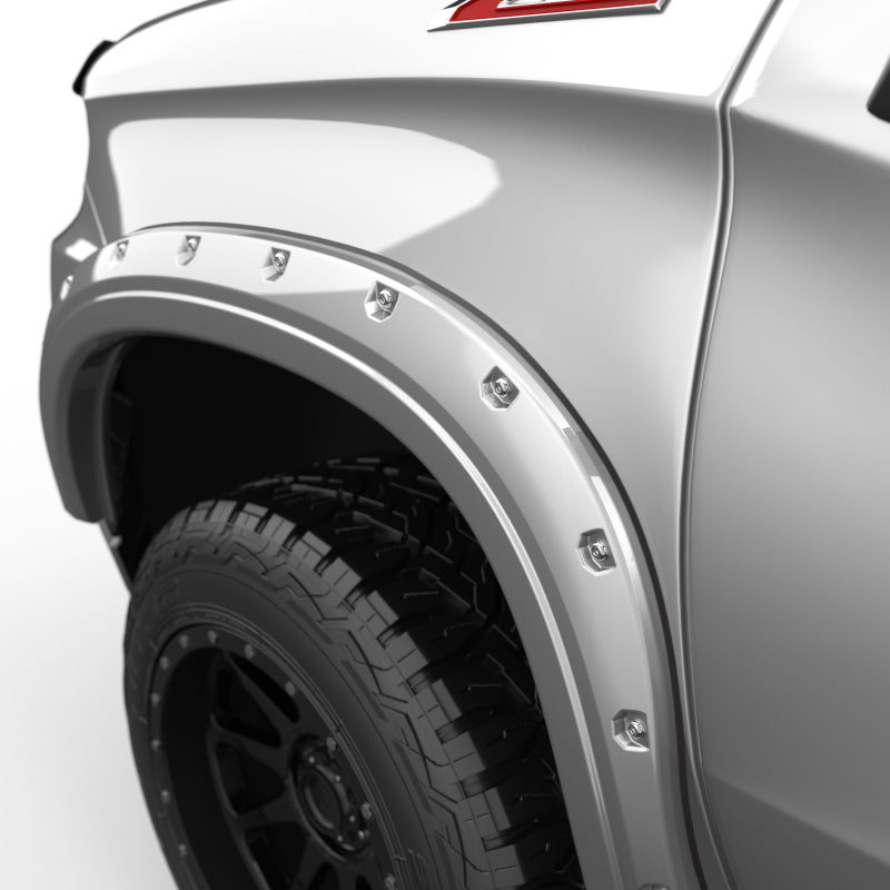 EGR 2019 Chevy 1500 Color Match Style Fender Flare - Set - Switchblade Silver