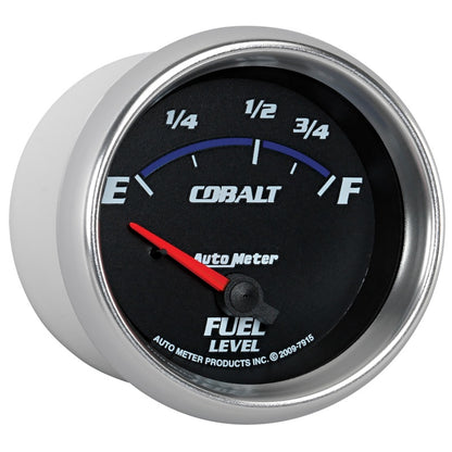 AutoMeter Gauge Fuel Level 2-5/8in. 73 Ohm(e) to 10 Ohm(f) Elec Cobalt AutoMeter Gauges