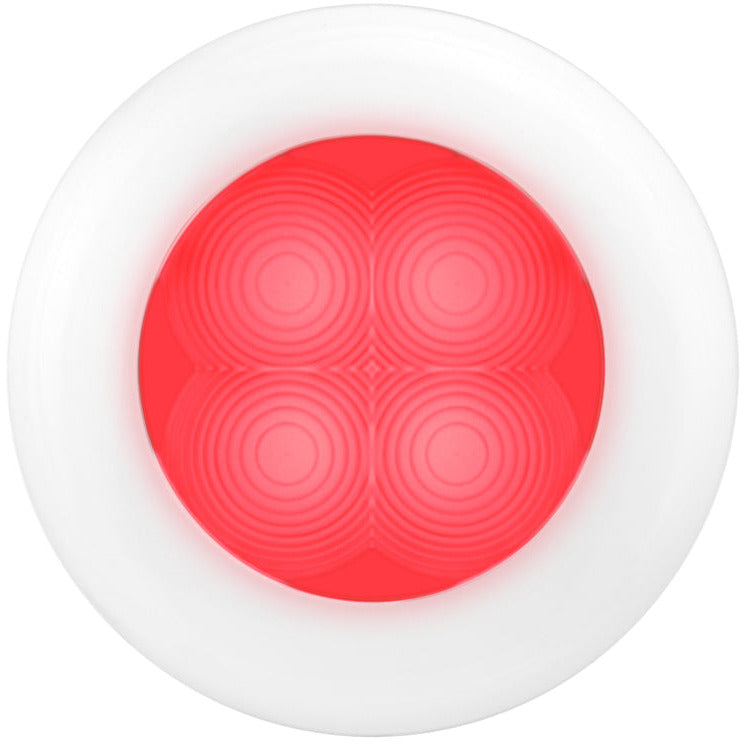 Hella Courtesy Lamp Rnd Red Md12 Wh Rim 2Xt Hella Work Lights