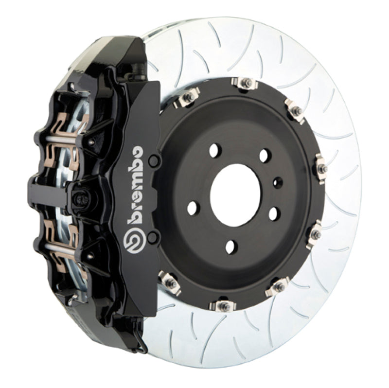 Brembo 14-18 1500 Sierra (w/ Alum Knuckles) Fr GT BBK 6Pis Cast 2pc 380x34 2pc Rtr Slot Type3-Black