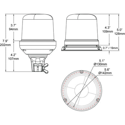 Hella StrobeType Beacon 2Rl Hella Work Lights