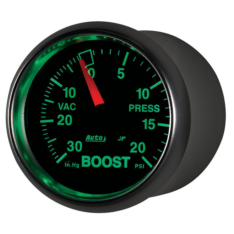 Autometer GS 52mm 30 in Hg/20 psi Mechanical Vacuum/Boost Gauge AutoMeter Gauges