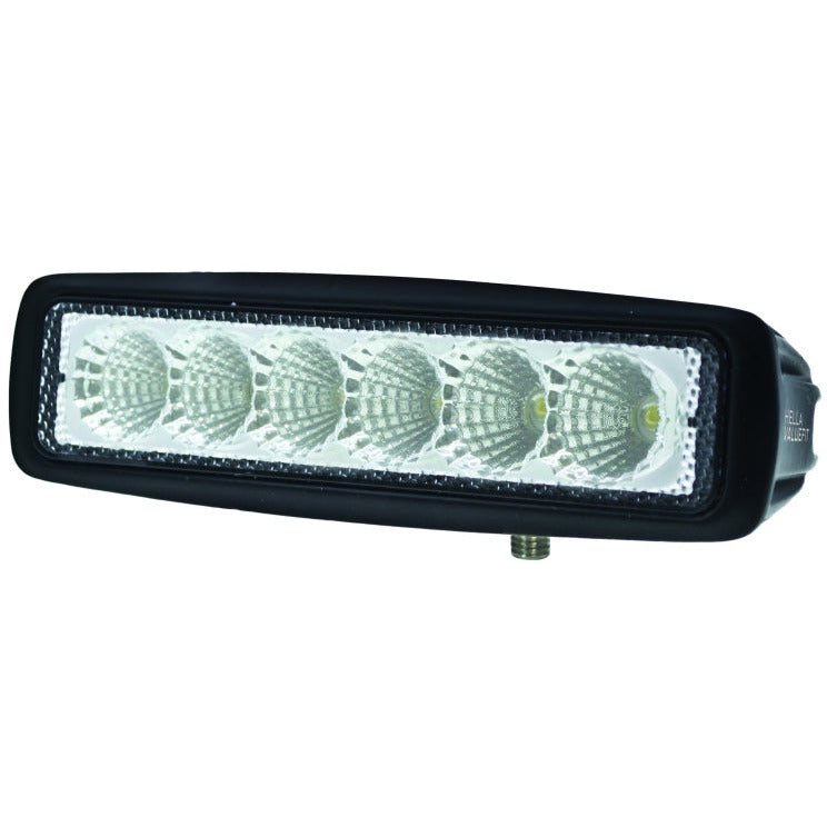 Hella Value Fit Mini 6in LED Light Bar - Flood Beam Pedestal Hella Light Bars & Cubes