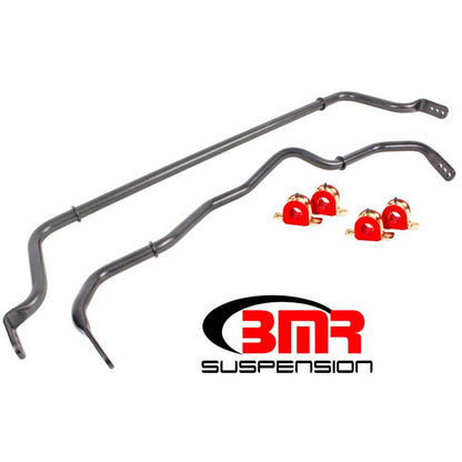 BMR 16-18 Chevy Camaro Sway Bar Kit w/ Bushings - Black Hammertone BMR Suspension Sway Bars