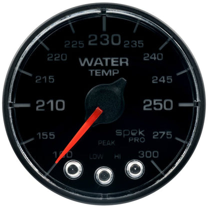 Autometer Spek-Pro - Nascar 2-1/16in Water Temp 100- 300F Bfb Ecu AutoMeter Gauges