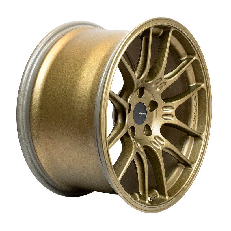 Enkei GTC02 18x10 5x112 32mm Offset 66.5mm Bore Titanium Gold Wheel Enkei Wheels - Cast