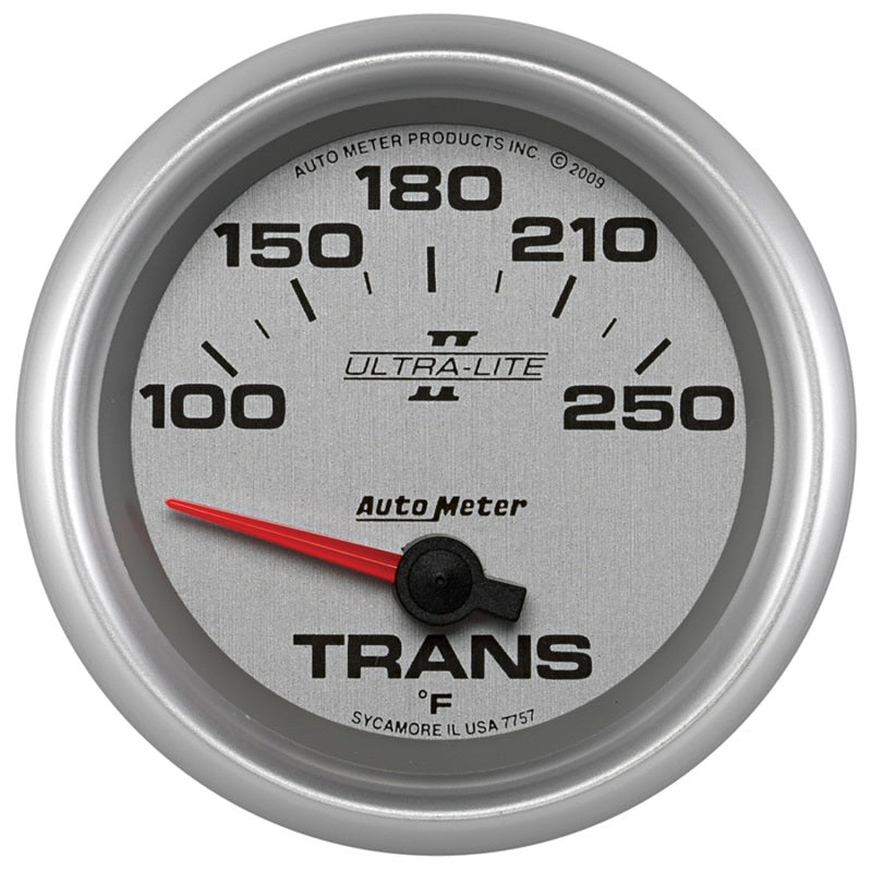 AutoMeter Gauge Transmission Temp 2-5/8in. 100-250 Deg. F Electric Ultra-Lite II AutoMeter Gauges