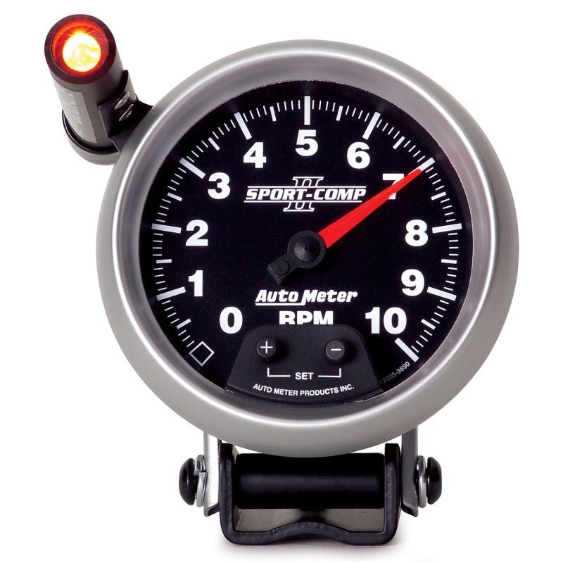 Autometer Sport-Comp II Quick Lite 3 3/4in 10K RPM Pedestal Tachometer AutoMeter Gauges