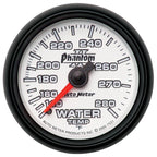 Autometer Phantom II 52.4mm Mechanical 140-280 Deg F Water Temperature Gauge AutoMeter Gauges
