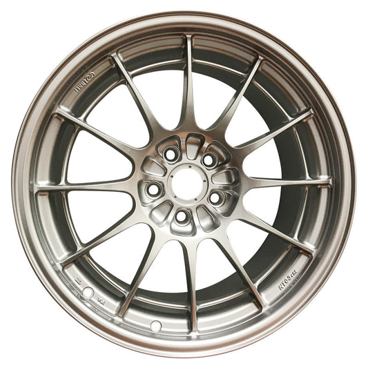 Enkei NT03+M 18x9.5 5x108 40mm Offset 72.6mm Bore F1 Silver Wheel (MIN ORDER QTY 40) Enkei Wheels - Cast