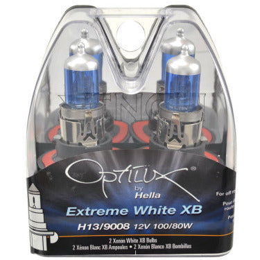 Hella Bulb H13 9008 12V 100/80W XEN WHT XB (2) Hella Bulbs