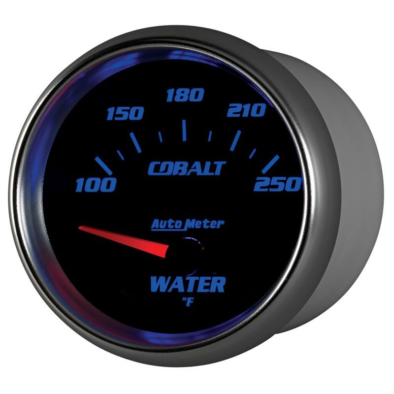 Autometer Cobalt 66mm 100-250 Degree F Electric Water Temperature Gauge AutoMeter Gauges