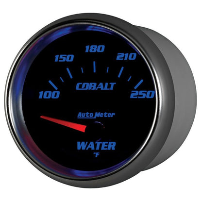 Autometer Cobalt 66mm 100-250 Degree F Electric Water Temperature Gauge AutoMeter Gauges