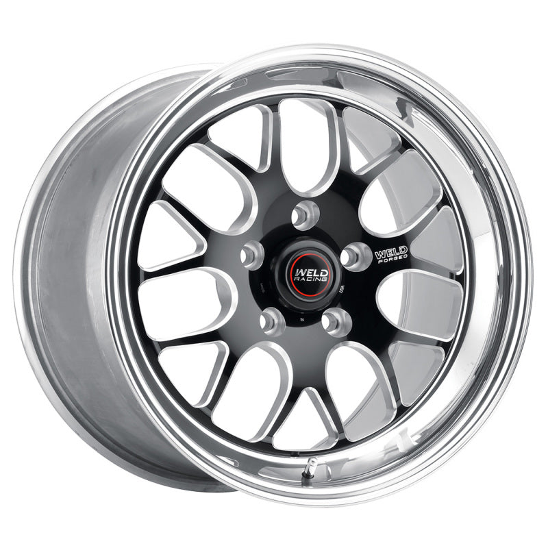 Weld S77 17x10.5 / 5x4.75 BP / 8.3in. BS Black Wheel (Medium Pad) - Non-Beadlock Weld Wheels - Forged