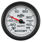 Autometer Phantom II 2-5/8in 30INHG-45PSI Phantom Mechanical Boost/Vacuum Gauge AutoMeter Gauges