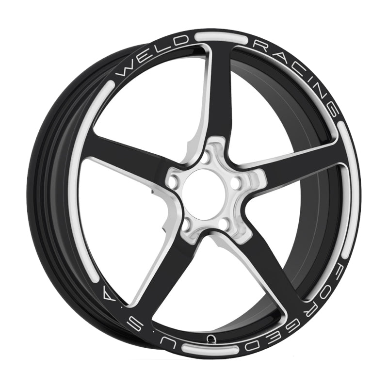 Weld Alumastar 1-Piece 18x6 / 5x120 BP / 2.7in. BS Polished Wheel - Non-Beadlock - Black Weld Wheels - Forged