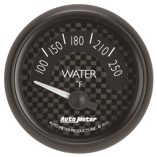 Autometer GT Series 52mm Short Sweep Electronic 100-250 Deg F Water Temperature AutoMeter Gauges