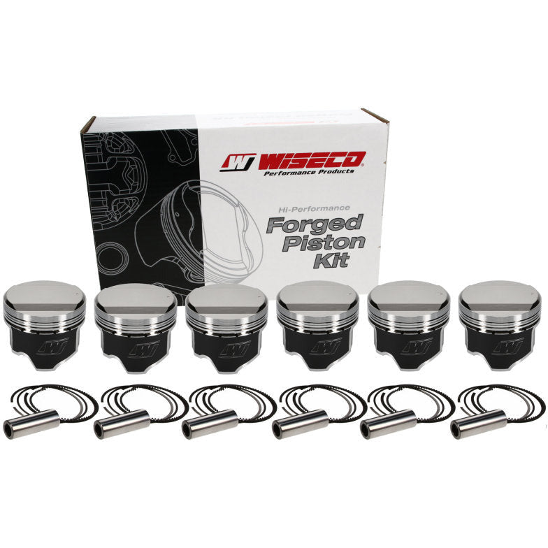 Wiseco Nissan RB2DET Skyline 2.5L 24V 86.25mm Bore .010 Oversized 14cc Dome Piston Kit Wiseco Piston Sets - Forged - 6cyl