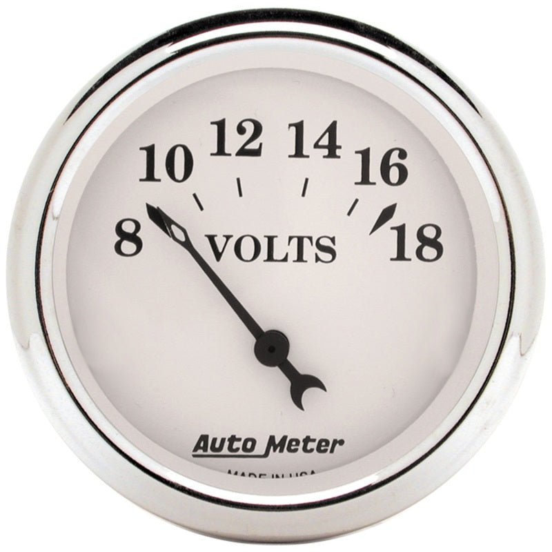 Autometer Old Tyme White 5 Piece Kit (MPH/FUEL/OILP/WTMP/BAT) 59-60 Chevy Car Direct-Fit Dash Kit AutoMeter Gauges